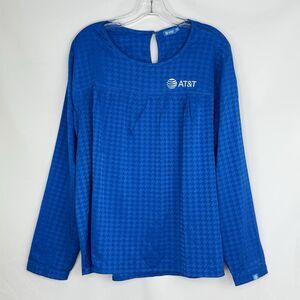 AT&T Employee Uniform Blouse Blue for Women Size XL